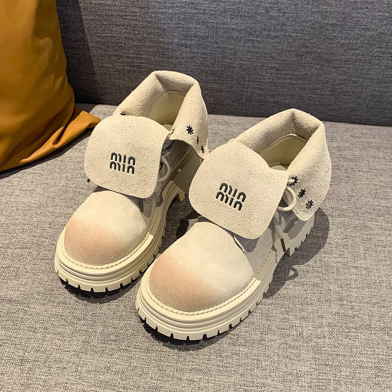 

Niche Western Cowboy Martin Boots Women s 2025 Autumn New Merad Travel Fried Street Short Boots Locomotive Fashion Boots 40 абрикосовый