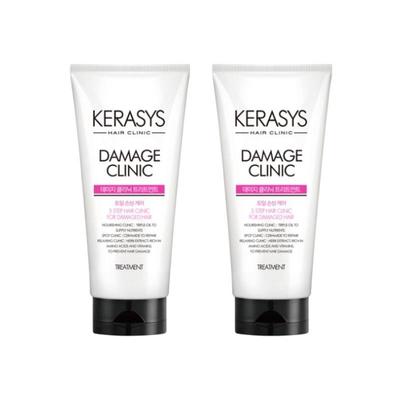 KERASYS Damage Clinic Treatment 300ml × 2 | 3-Step Nutrition System | Restores Shine & Smoothness To Damaged Hair