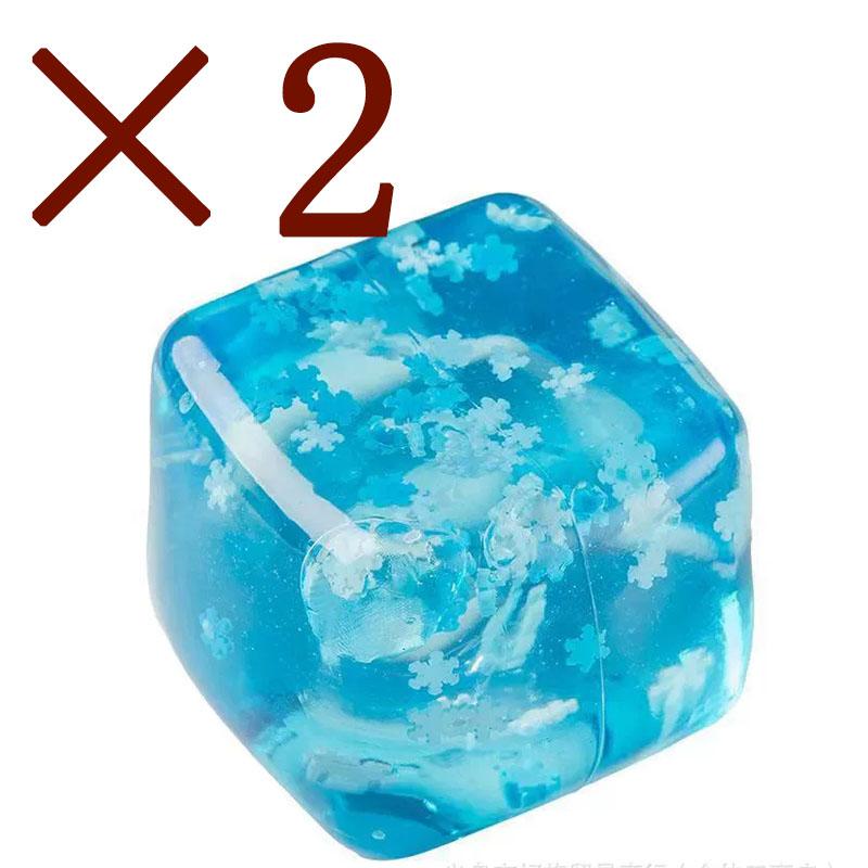Snowflakes Ice Cube Anti-Stress Squishy Toys Slow Rebound Stress Relief Ball Decompression Fidget For Adults Decompression Toy