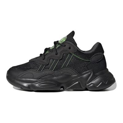 Ozweego J Black Solar Green Kids Sneakers Core-Black HR0238