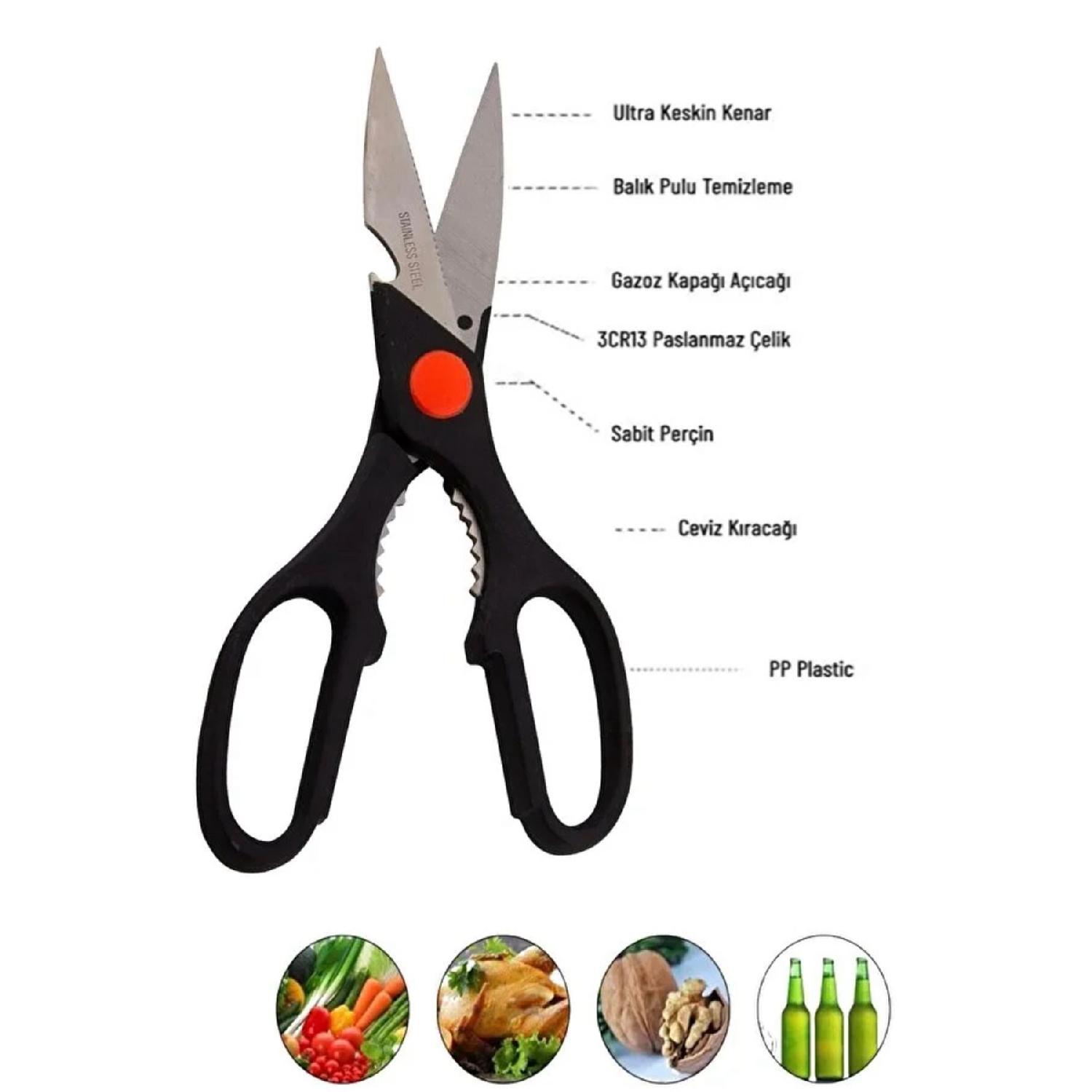 

Zhenye Practical Multi-function Kitchen Shear Chicken Scissors