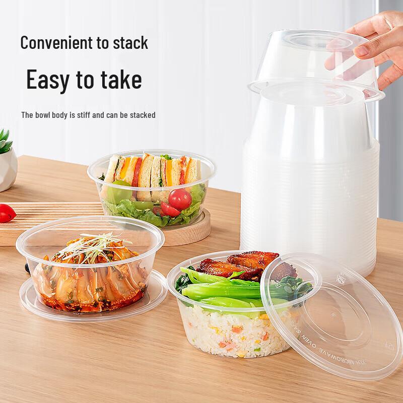 temeiju Runde Einweg-Lebensmittelbehälter