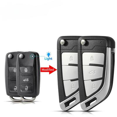 Coque de clé de voiture modifiée et pliable 2/3 boutons pour Volkswagen VW Golf Tiguan Polo Passat B5 Jetta pour Skoda pour Seat
