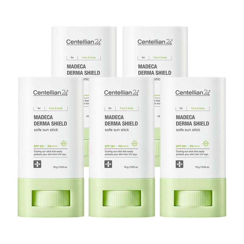 CENTELLIAN24 Madeca Derma Shield Safe Sun Stick SPF 50+ PA++++, 18g, 5 Pcs