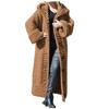 Women Casual Solid Knit Button Plus Size Long Sleeve Sweater Long Cardigan Coat