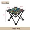 Portable Outdoor Folding Chair with Backrest for Camping and Art Sketching