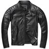 The new Khaki cowhide pattern is very good, leather jacket, men's stand-up collar lapel locomotive clothing, middle-aged and young men's leather jacke