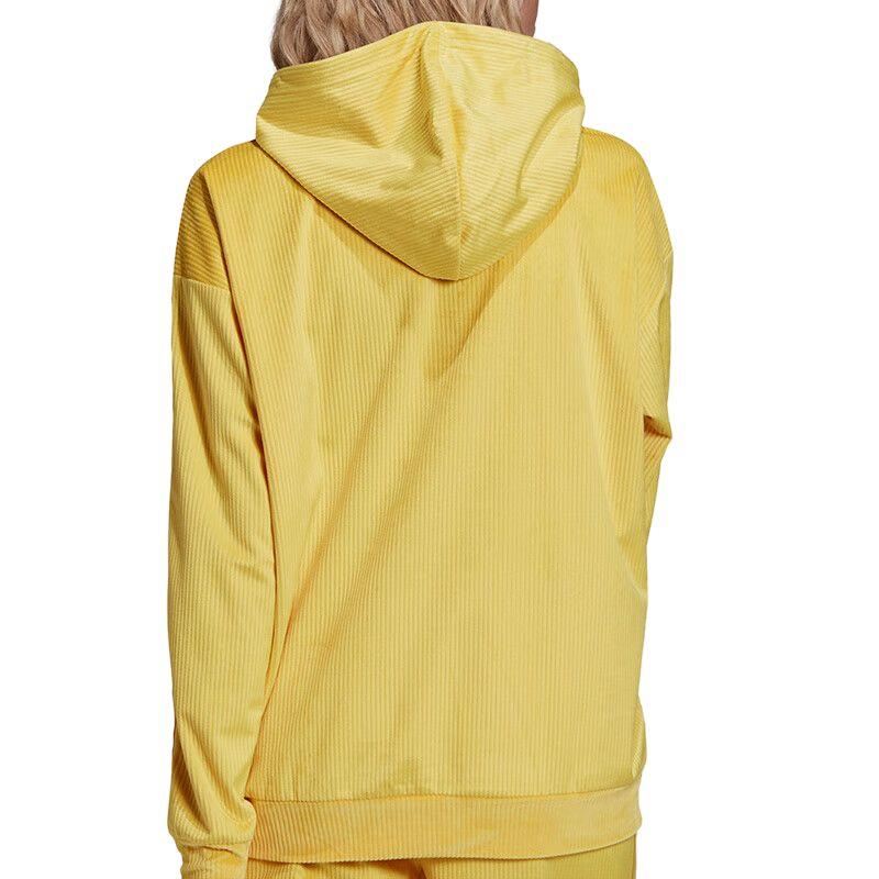 adidas Origineel Effen Kleur Met Capuchon Casual Lange Mouwen Sweatshirt Dames tops Geel GU0809