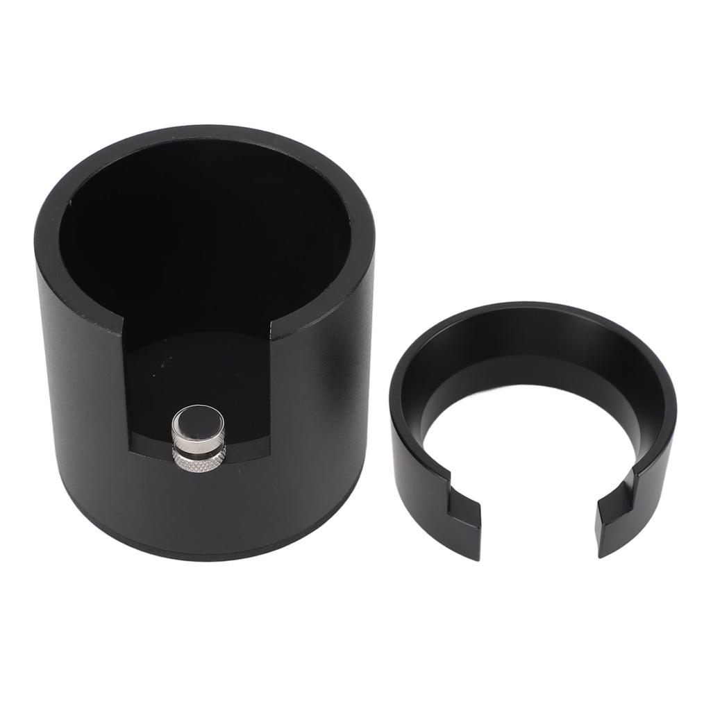 Coffee Portafilter Holder with Dosing Funnel 58mm Aluminum Alloy Round Coffee Machine Portafilter Tamping Stand for Home Bar