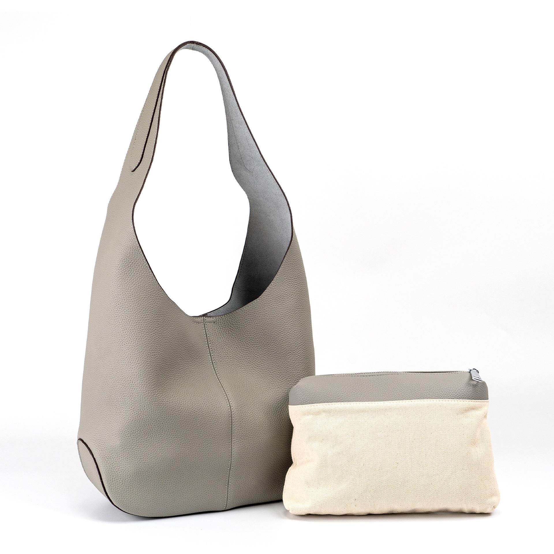 

Lazy First-Layer Cowhide Shoulder Bag, Maillard Bag, Versatile Large-Capacity Child And Mother Bag, Commuter Tote Bag. світло-зелений колір