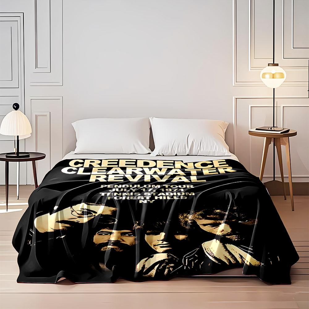 Creedence Concert Art Blanket for all seasons blanket lunch break throw gift