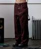 THEVINYLHOUSE Open Double Knee Pants Burgundy