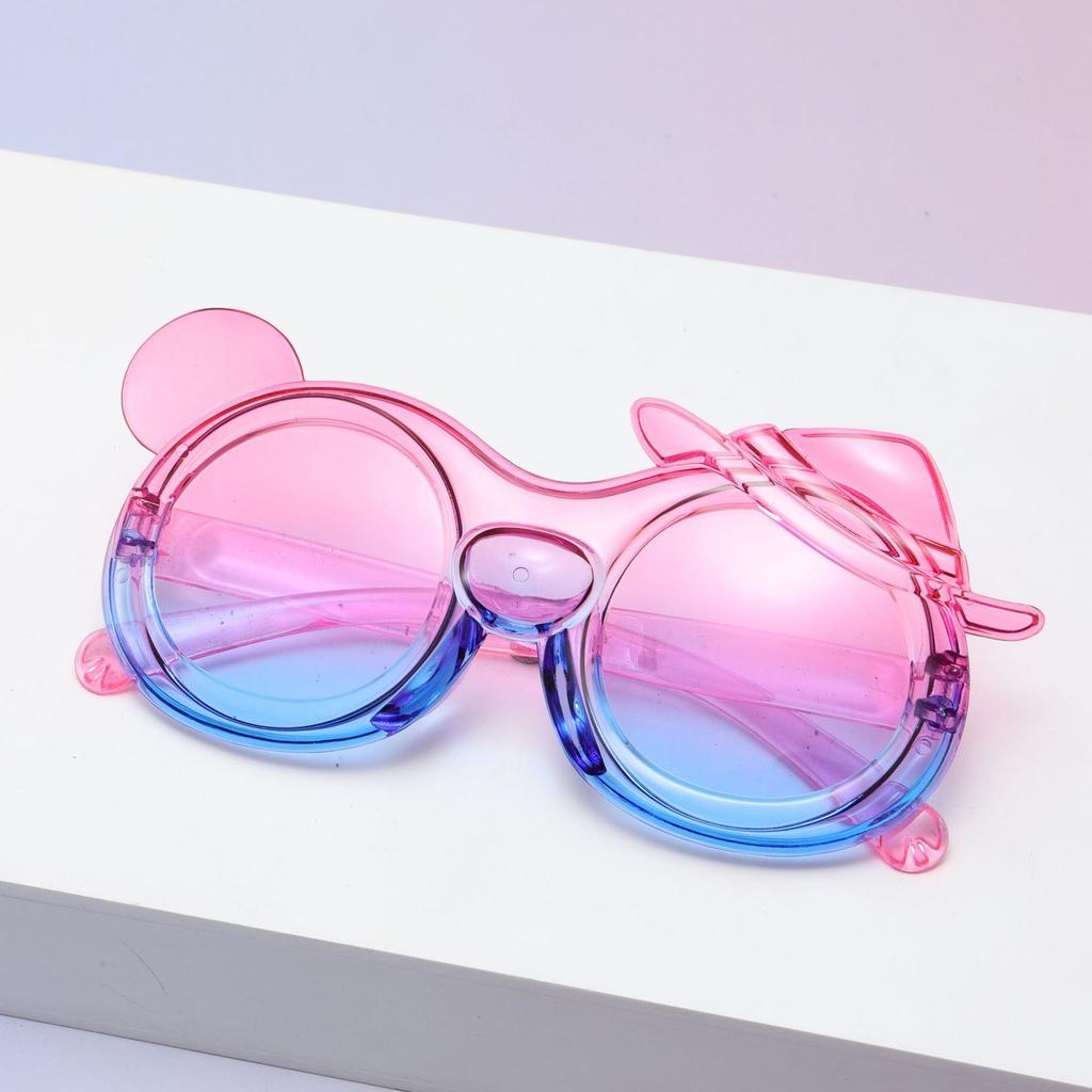 Children'S Fun Cartoon Children'S Sunglasses Bow Decoration Children'S Glasses Uv-Proof Baby Sunglasses