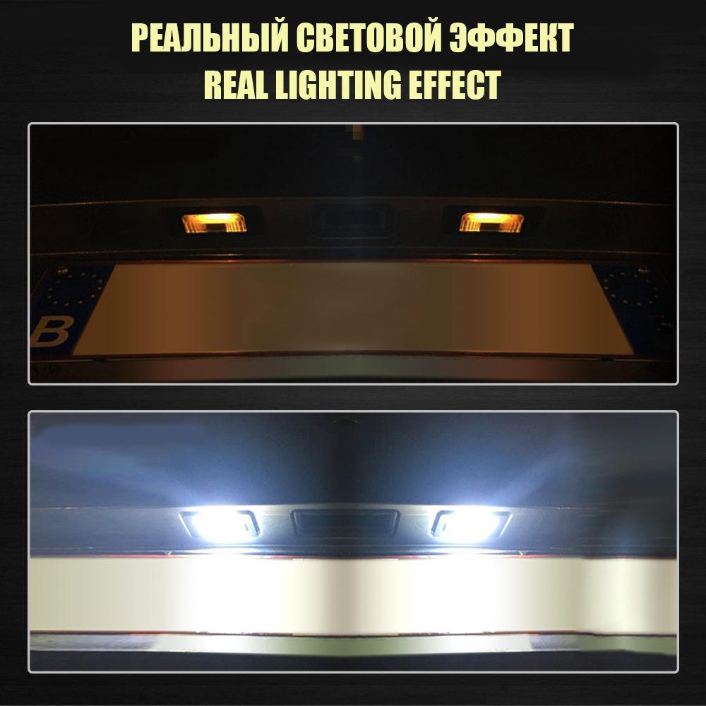 2Pcs LED License Plate White CREE Xenon Light Lamp Bulb Car For BMW E90 E91 E92 E39 E60 E61 X1 E84 X5 E70 X6 E71 Car