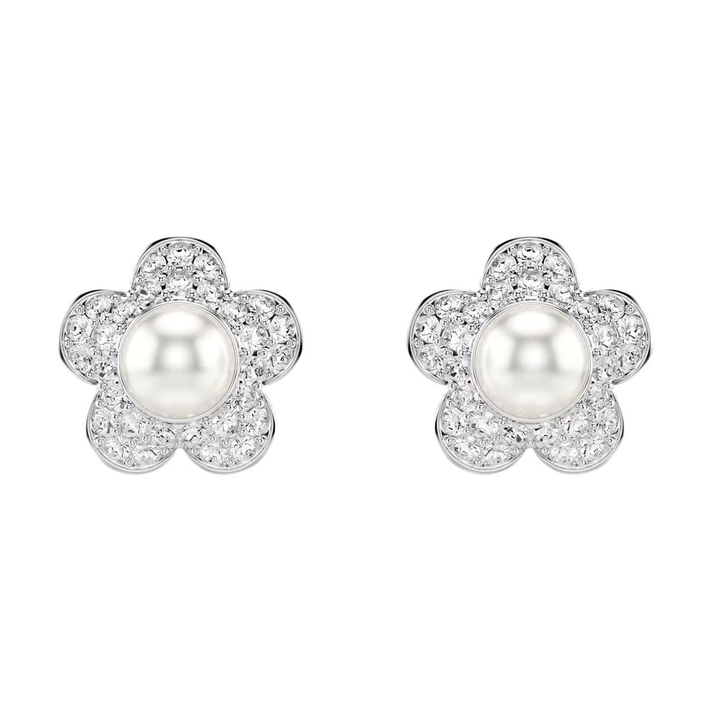 Swarovski Ariana Grande Exquisite Floral Design Crystal Earrings Women Earrings White 5756098