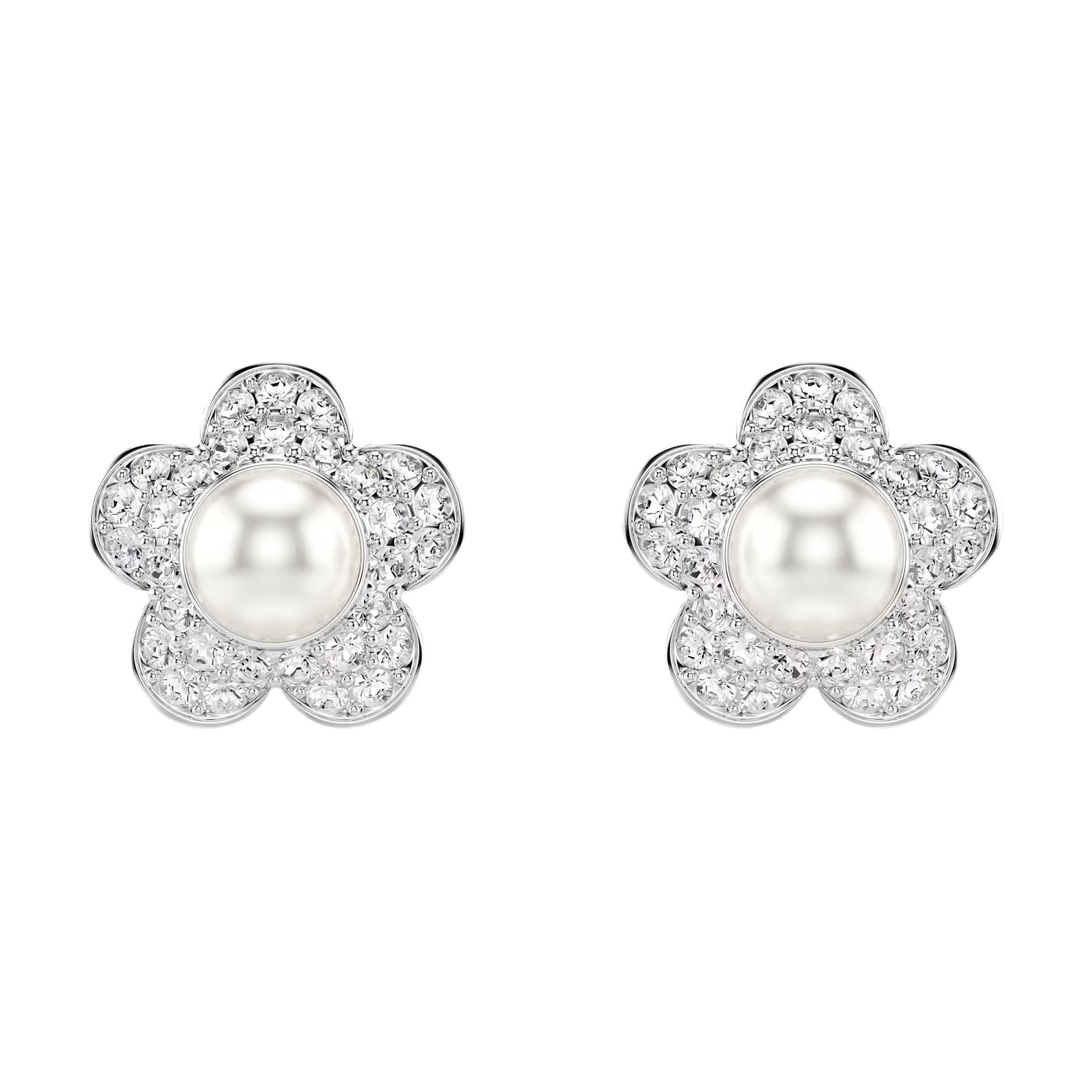 

Swarovski Ariana Grande Exquisite Floral Design Crystal Earrings Women earrings White 5756098 Box (Random Color)