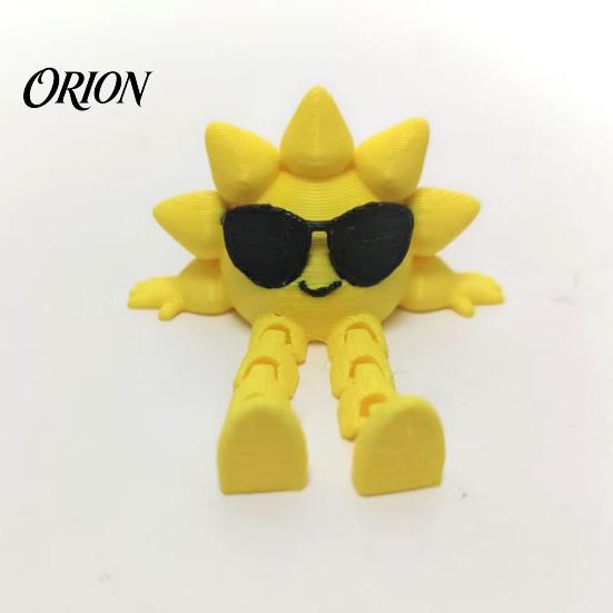 Desktop Atmosphere Accessories Weather Gnome Figurine, 3D Printed Poseable Series Desk Toy, Colorful PLA Plastic Figures Creative Collectible