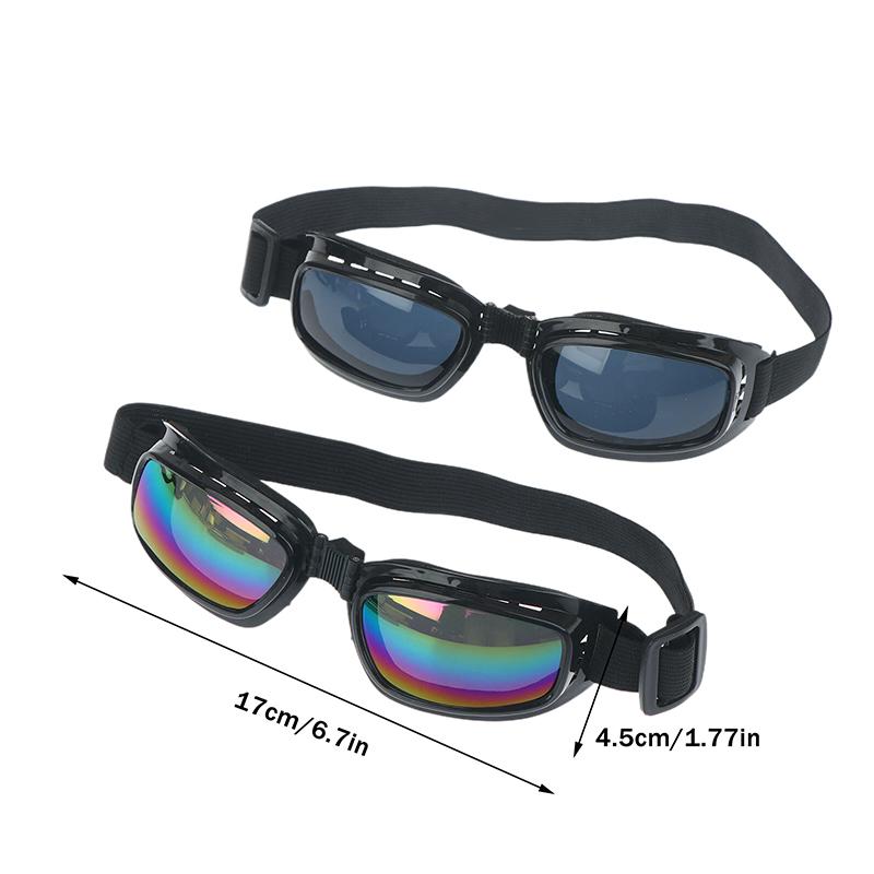 Foldable All-Weather Safety Glasses Anti-Fog Windproof Goggles for Motorcycle, Cycling, Multi-Sport Protective Eyewear with Case