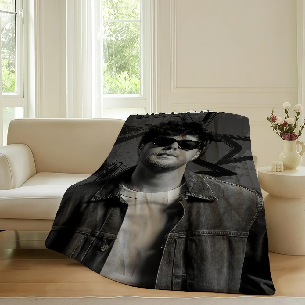 American singer Alex Warren Blanket For Sofa Office Bed Plane Travel Sleep Read Relax Camping Soft And Warm