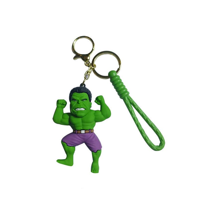 Adorable Superhero Keychain Silicone Avenger Series Key Ring For Car Keys Gifts