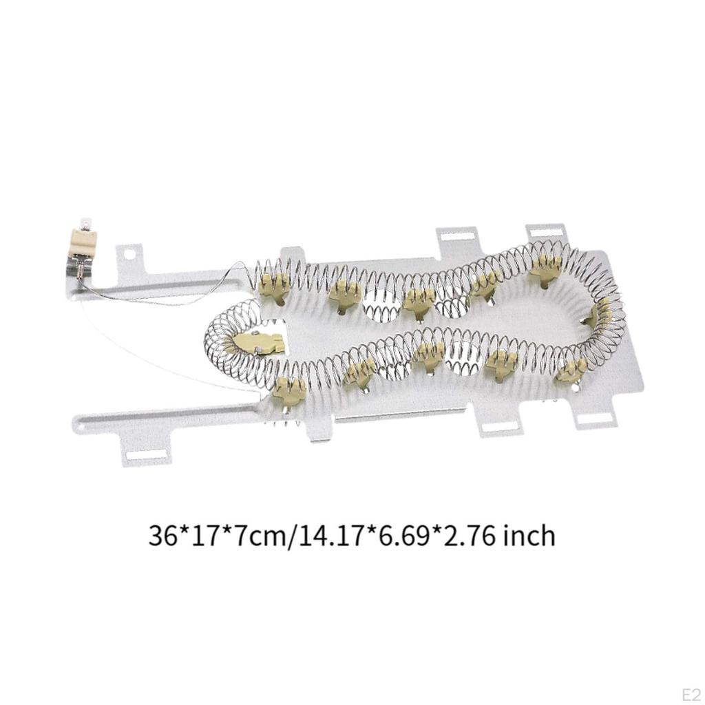 Heizkomponente für Trockner Ersatzteil Einfach zu installieren mit 2-5/16" Steckverbindern Premium