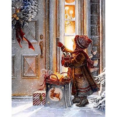 Kit completo per pittura a diamante 5D fai da te, regalo di Natale per bambini, ricamo a diamante, punto croce, decorazione per la casa, fatto a mano
