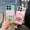 Silicone Protective Phone Case For Honor X8b 4G Full Wrap Anti-knock Cartoon Cute Soft Case Card Sleeve Dirt-resistant