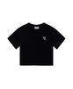 Bajal Vz 3D Logo Crop Short Sleeve T-Shirt Black
