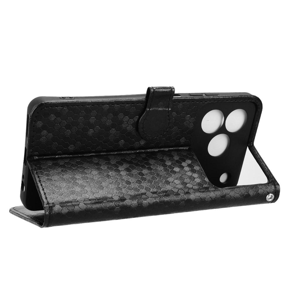 For Infinix Hot 60 Pro+ 4G Case RFID Blocking Imprinted Dog Pattern PU Leather Phone Cover with