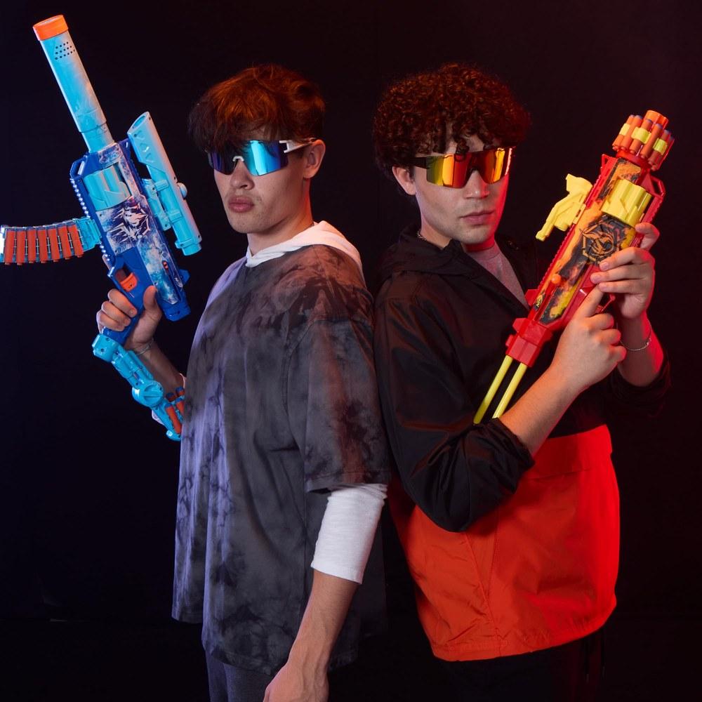 Hasbro Nerf Loadout Flare Fusion Blaster 3 Attachments 18 N-Strike N1 Darts Kids Toy Gift Ages 8+