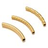 10pcs Stainless Steel Connectors Curved Tube for Jewelry Making Gold Color Straight Beads Bracelet Necklace DIY Jewelry Finding