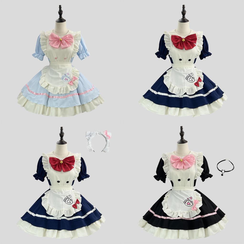 Girl Cosplay Lolita Dress With Polyester Fabric For Halloween Costume And Anime Role Play