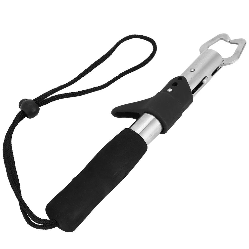Portable Stainless Steel Fish Lip Grips Gripper Grabber Holder Fishing Tool (Gun Shape Handle)