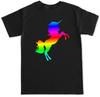 UNICORN MAGICAL PRIDE RAINBOW COLORS POPULAR TRENDY GAY LESBIAN EDC MENS T SHIRT Unisex T-Shirt