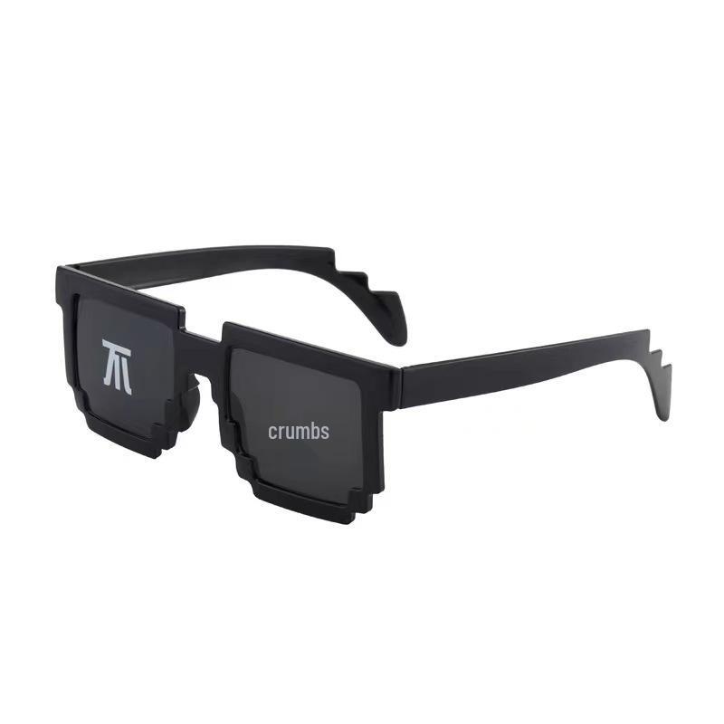 Pixelated Mosaic Glasses: Trendy Groomsmen Prank Shades for Weddings & Events