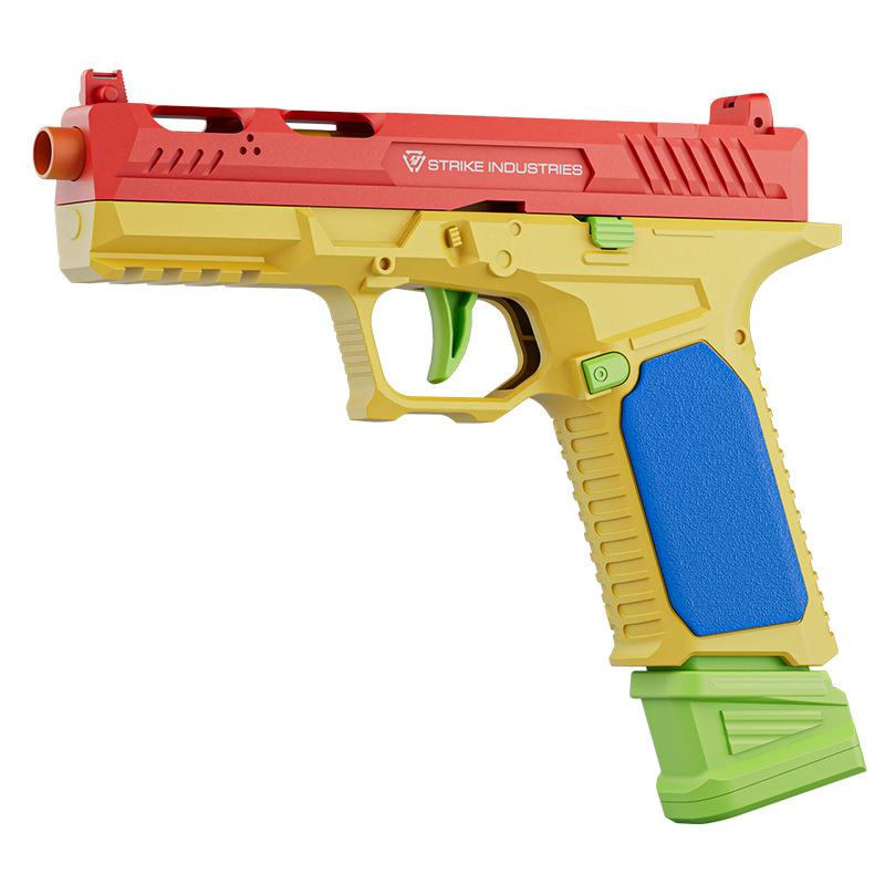 Building block color SIG17 soft bullet gun mechanical continuous firing toy gun
