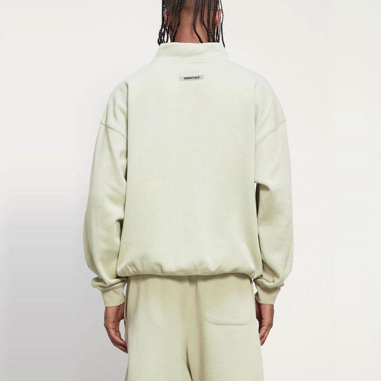 Fear of God Essentials FW20 Half Zip Sweatshirt 'Sage' Men's 0192250500213012