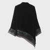 Elegant Silk Velvet Floral Embroidered Lace Top