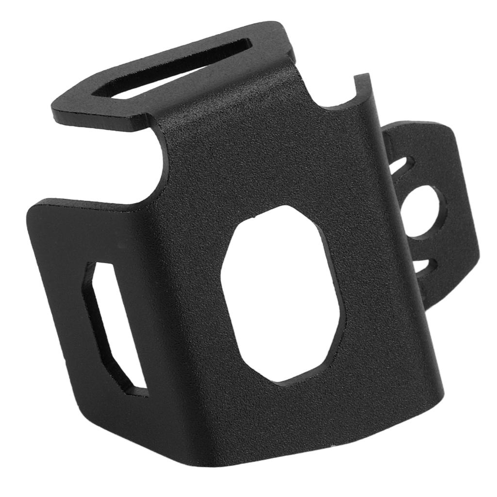 Motorcycle Rear Brake Fluid Reservoir Guard Aluminum Alloy Cover Replacement for NINJA 250 300 400 650Black