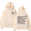 Aphex Twin Ambient Works Records Print Hooded Women Unisex Harajuku Hip Hop Punk Sweatshirt Fashion Casual Fleece Hoodie Streetwear