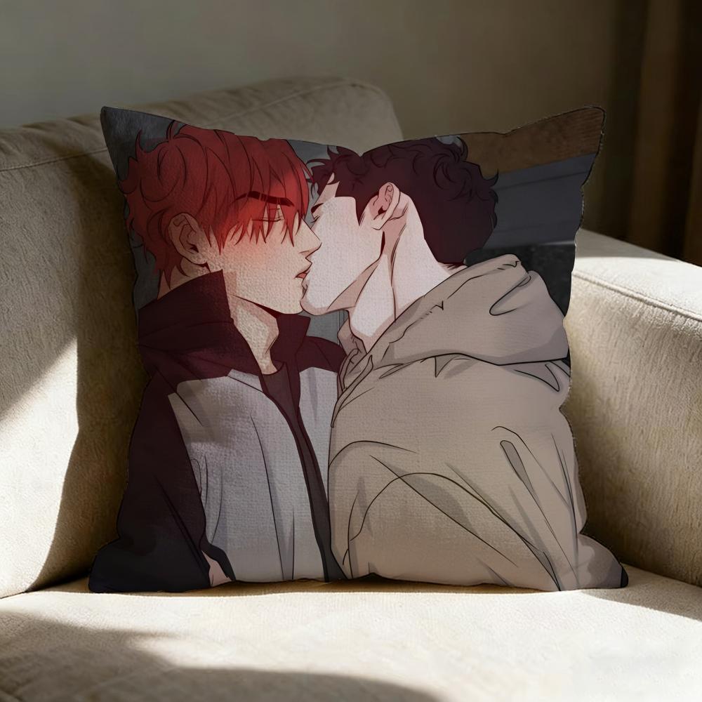 Bl Anime Manga H-High Clear Pillow Case pillowcase, double-sided printed, sofa cushion, bedroom headboard pillow