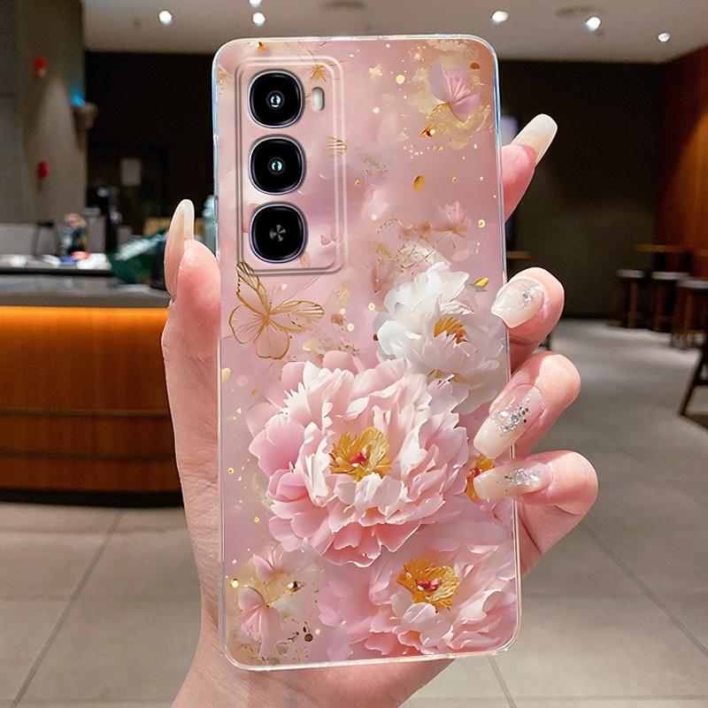 Phone Case For Itel City 100 C671L Coque Flower Butterfly Thin Cases ITEL City100 Capa Transparent Funda Soft Silicone TPU Cover