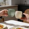 Geometric Glass Water Cup Spherical Handle Coffee Mug Glazed Glass Vase Mugs Coffee Cups Wine Glasses Drinking Glasses