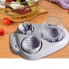 3 in 1 Egg Cutter Manual Kitchen Gadge Portable Fruit Slicing Tool Multifunctional Vegetable Crusher Hard Boiled Eggs