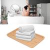 Bathroom Vanity Tray Cosmetics Storage Makeup Organizer Rectangular Bamboo Wood Modern Home Decor Bathroom Countertop Tray