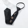 Versatile Flowers Butterfly Tie Luxury Design Shirt Tie Autumn Creativity Multi Element Splicing Accessories