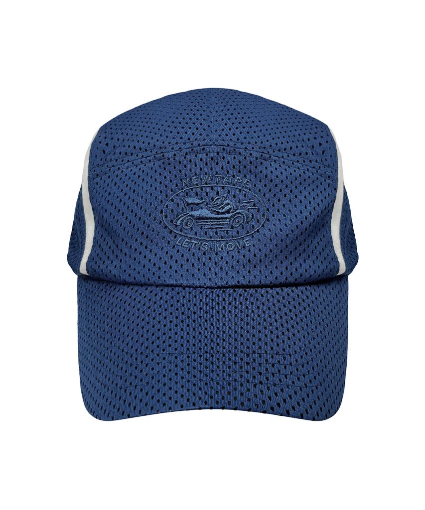Nyuteib Track Mesh Oversized Camp Cap - Turbo Blue