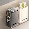 Wall Mounted Chopstick Storage Box Large Capacity Cutlery Holder Cutlery Draining Basket  Bathroom