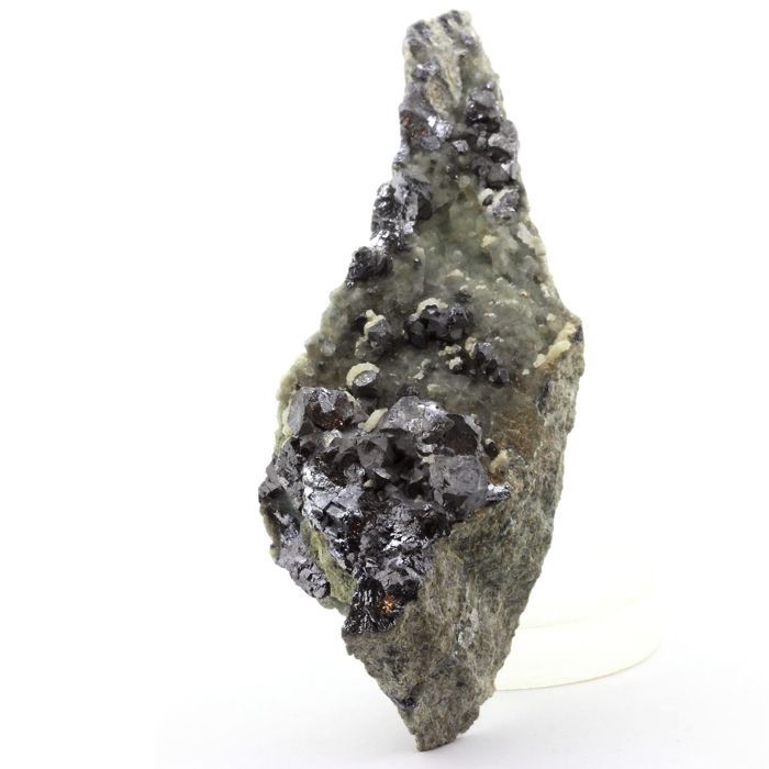 Pierres et Minéraux. Galène + Calcite. 1149.20 ct. Tabataud quarry, Nontron, Dordogne, France.