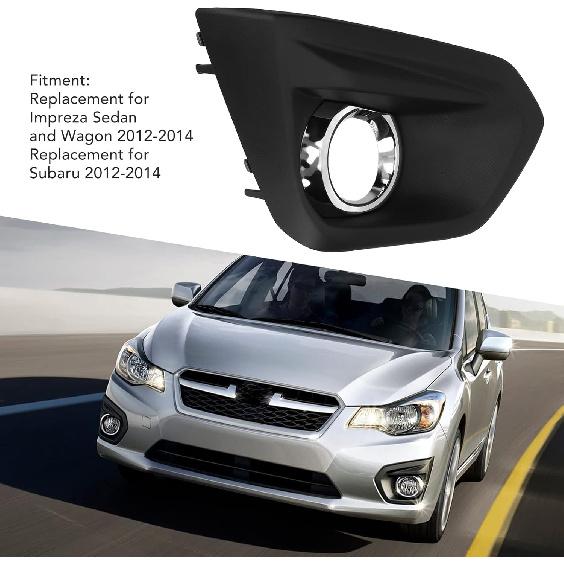 Replacement Fog Light Lamp Bezel Cover, Left Right Fog Lamp Bezel Front Bumper Fog Light Cover Fog Light Bezel Replacement for Impreza Sedan and